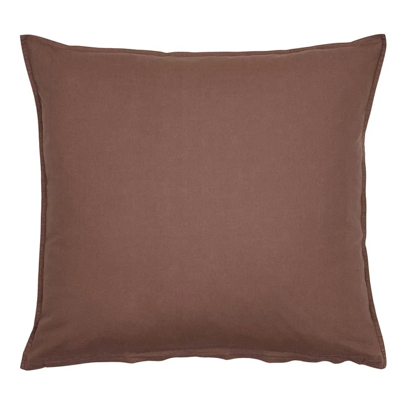 Pudebetræk 80x80 cm - stonewash - Brun - Luna Denmark