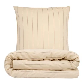 Sengesæt 140x220 cm - Stonewash - Gro - sand - NATURE by Luna Denmark