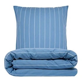 Sengesæt 140x220 cm - stonewash - Thyra - blå - Luna Denmark