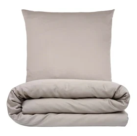 Sengetøj 140x200 cm - Bambus - lys Grå - NATURE by Luna Denmark