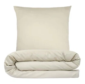 Sengetøj 140x200 cm - Bambus - sand - NATURE by Luna Denmark