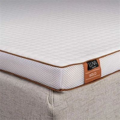 Gold Topmadras H-split 180x200x5 cm - memoryskum - Luna Denmark