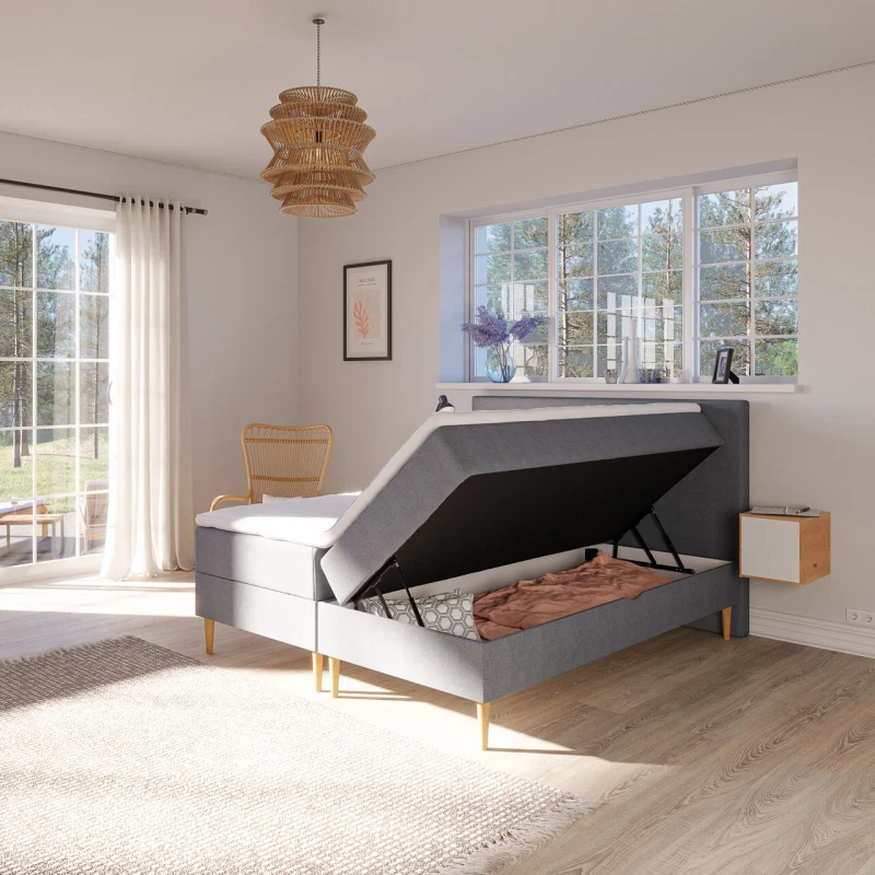 Supreme by Luna Denmark - Boxmadras m/ opbevaring - 90x200