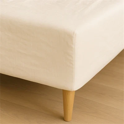 Boxlagen 180x200 cm - bomuldssatin - Soft feel - ivory - ProSleep