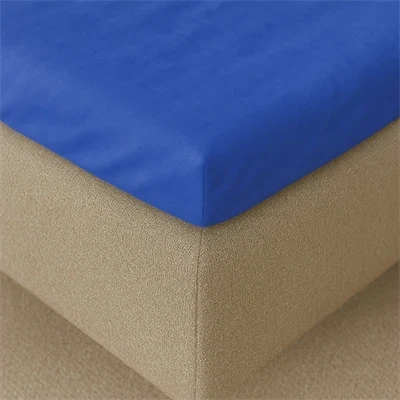 Kuvertlagen 120x200 cm - økologisk bomuldssatin - Soft feel - blå - ProSleep