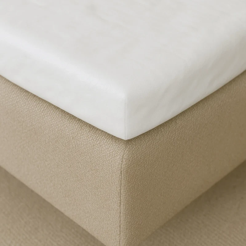 Kuvertlagen 180x200 cm - bomuld - Cool feel - hvid - Luna Denmark