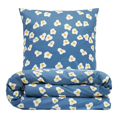 Sengesæt 140x200 cm - bomuldssatin - Breakfast - Luna Denmark