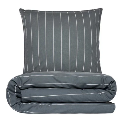 Sengesæt 140x220 cm - stonewash - Egil - grå - Luna Denmark