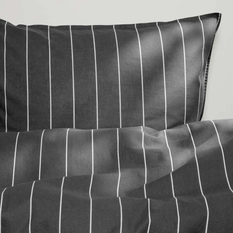 Sengesæt 140x200 cm - stonewash - Egil - grå - Luna Denmark