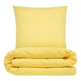 Sengetøj 140x220 cm - Nano krepp - gul - Luna Denmark