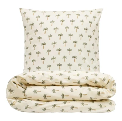 Sengesæt 140x200 cm - bomuldssatin - Palme - Luna Denmark