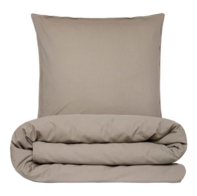 Sengesæt 140x220 cm - stonewash - taupe - Luna Denmark