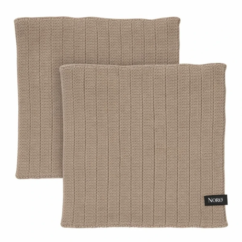 Karklude - taupe - 2 stk. - Norø