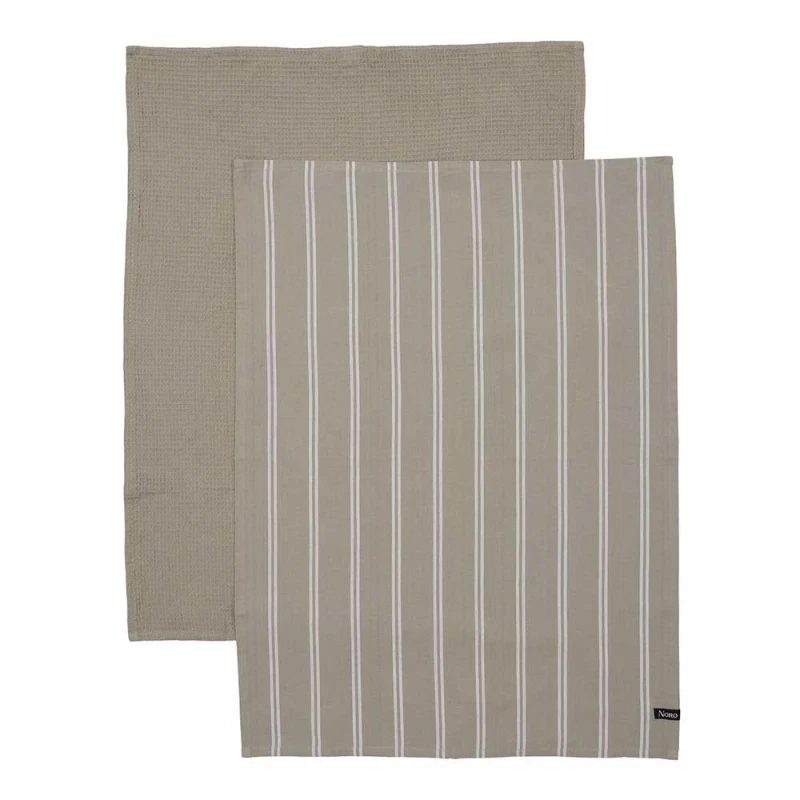 Norø viskestykker 2-pak grå