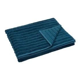 Bambus badelagen 100x150 cm - Zero twist - blå - Prima