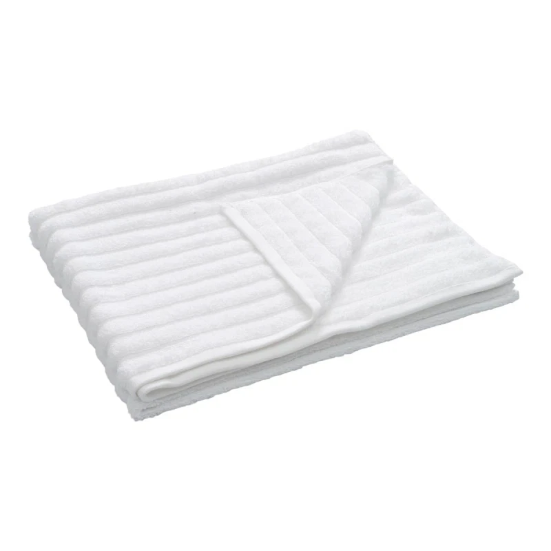 Bambus badelagen 100x150 cm - Zero twist - hvid - Prima