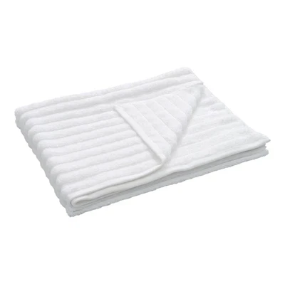 Bambus badelagen 100x150 cm - Zero twist - hvid - Prima