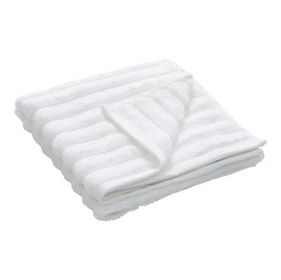 Bambus håndklæde 50x100 cm - Zero twist - hvid - Prima