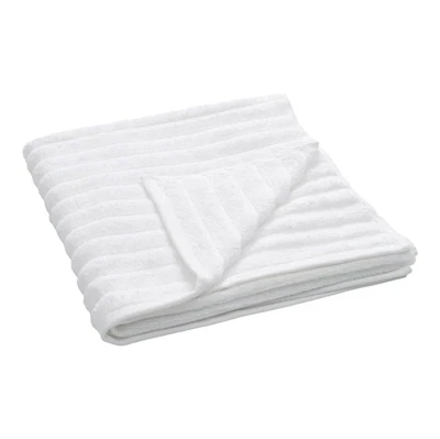 Bambus badehåndklæde 70x140 cm - Zero twist - hvid - Prima