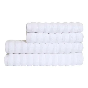 Bambus håndklæder - Zero Twist - hvid - Pakke med 4 dele - Prima