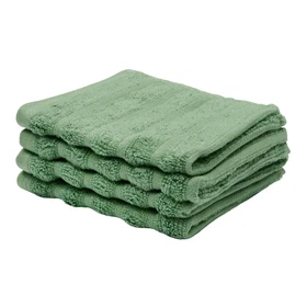 Bambus vaskeklude - Zero Twist - grøn - Pakke med 4 stk. - Prima