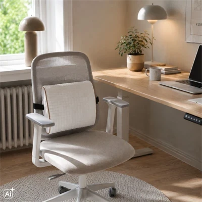 Ergonomisk rygpude 33x33 cm - memory skum - Luna Denmark