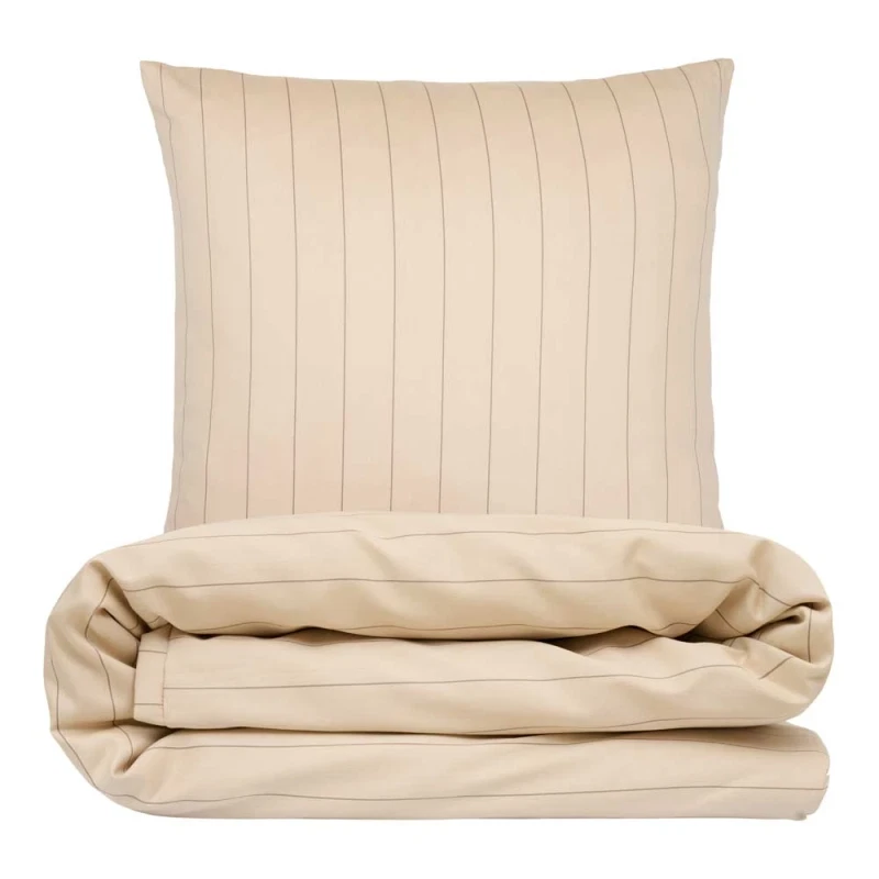 Baby sengetøj 70x100 - bomuldssatin - Sandvig - Ivory - Luna Denmark