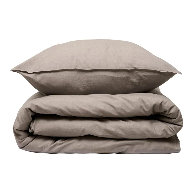 Sengesæt 240x220 cm - Stonewash - taupe - Luna Denmark