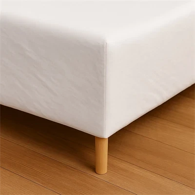 Stræklagen 90x200 - premium jersey - Bio Polish Cotton - hvid - Luna Denmark