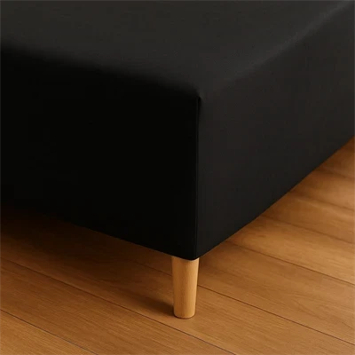 Stræklagen 90x200 - premium jersey - Bio Polish Cotton - sort - Luna Denmark